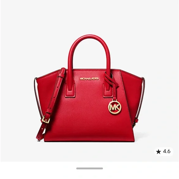 Michael Kors Avril Small Leather Top-Zip Satchel - Picture 6 of 10